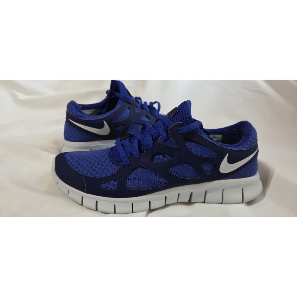 Nike Free Run+ 2 Men’s Bright Blue/White Mesh Low Top Sneakers 443815-444 Size 7